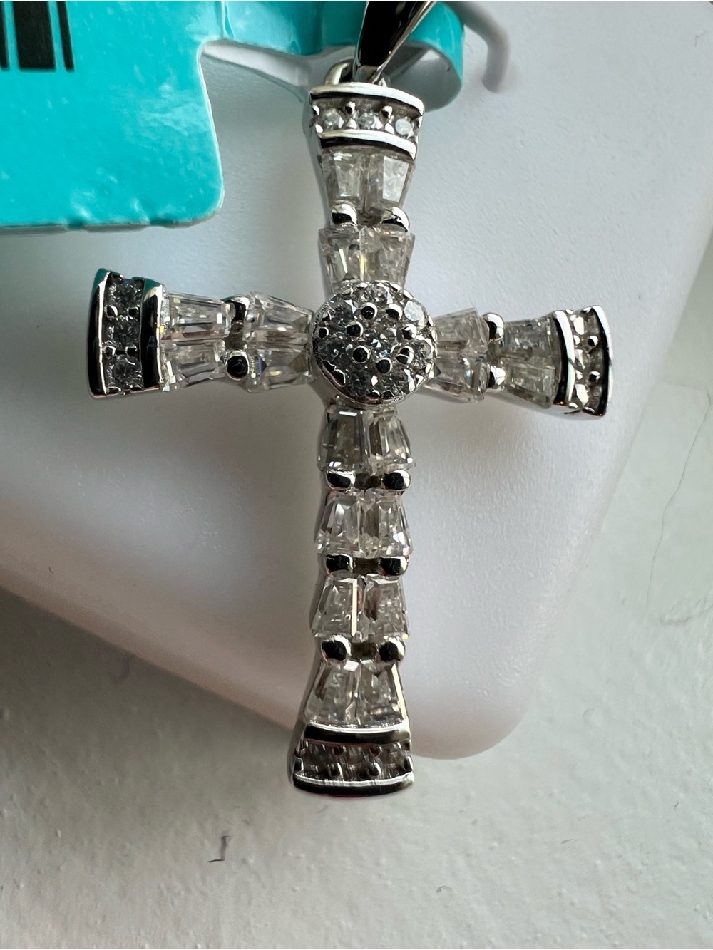 Moissanite Sterling Silver Cross
0.65 CTW WSD Color